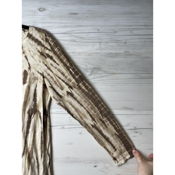 Pure Jill Shirt Womens Medium Tie Dye Long Sleeve Peru Pullover Top - Picture 3 of 10